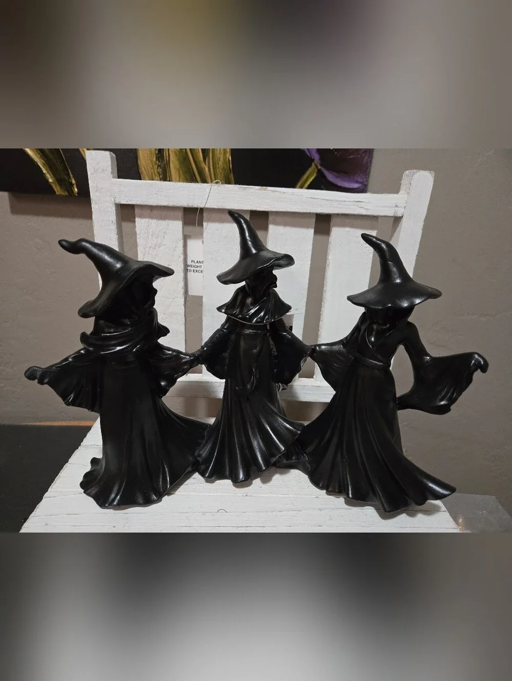Tahari Witch Trio Three Black Witches Halloween